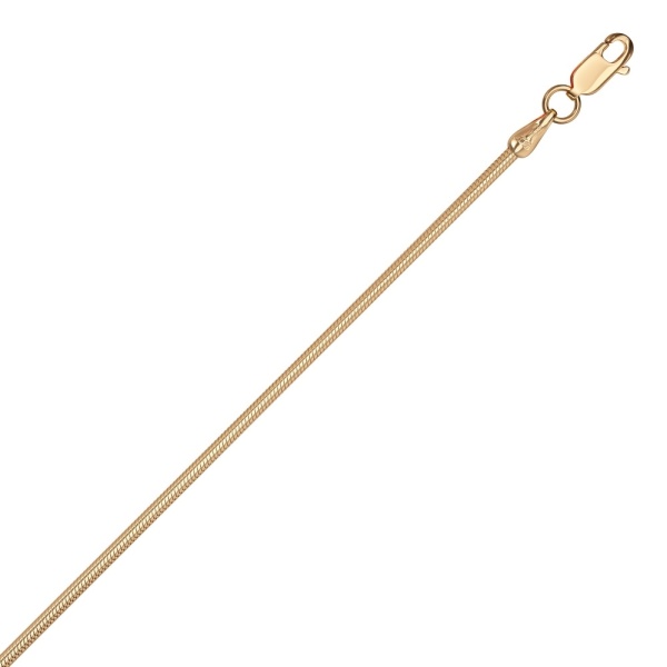 Цепь из красного золота 585, плетение «Снейк»